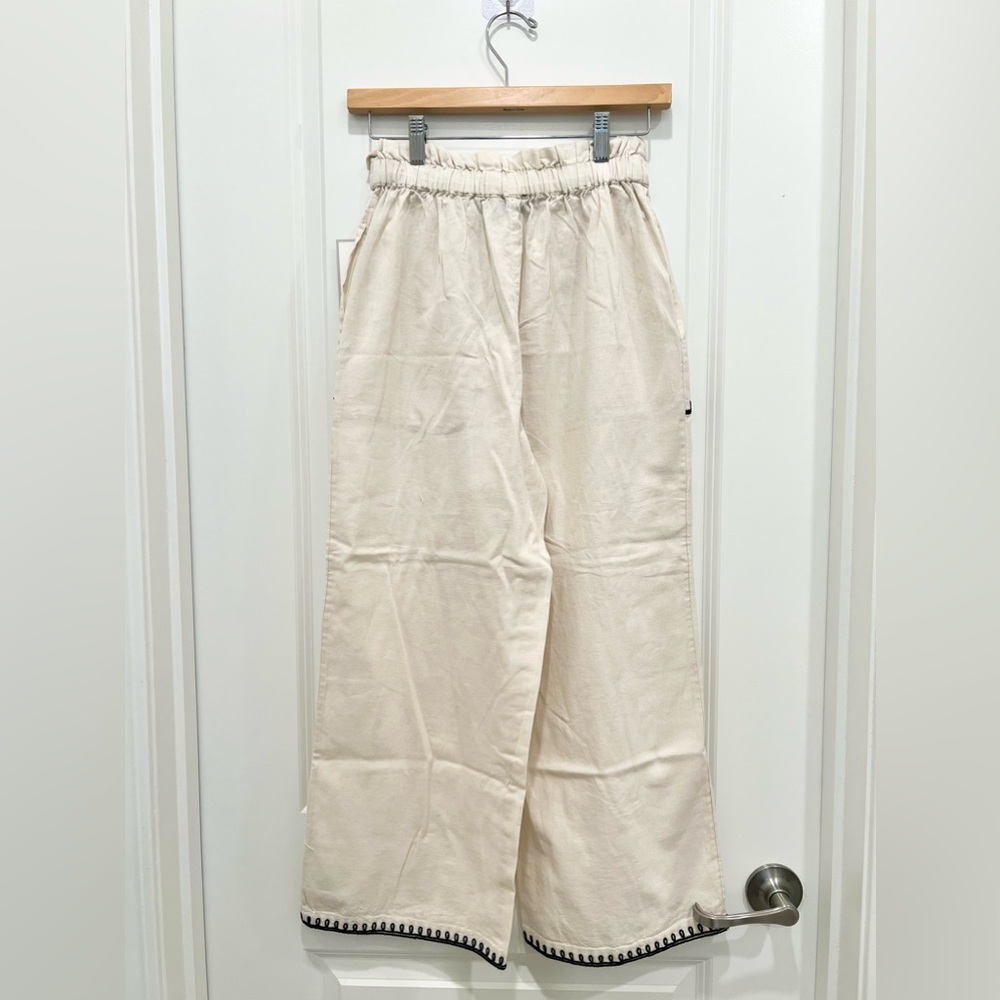 ANTHROPOLOGIE x CALLIGRAPHIE Cotton Pants - Picture 4 of 7